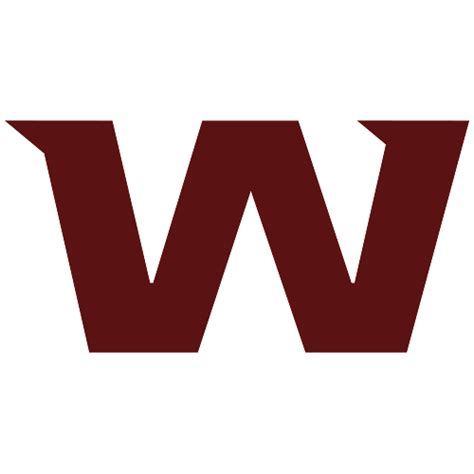 Washington Football Team Red W Logo transparent PNG - StickPNG