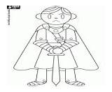 A medieval soldier With Spear coloring Page Printable Game sketch template