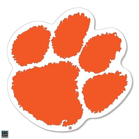 Clemson Tiger Paw Printable - Printable Word Searches