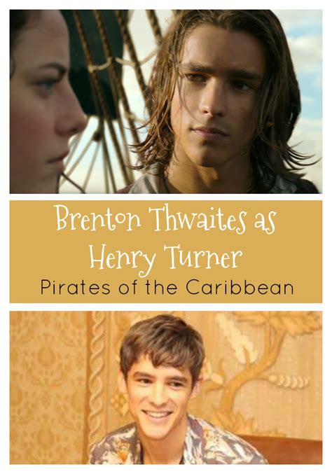 Brenton Thwaites as Henry Turner in Pirates of the Caribbean - Clever ...