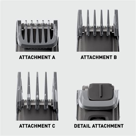 Panasonic Long Beard Hair Trimmer with 4 Comb Attachments and 58 ...