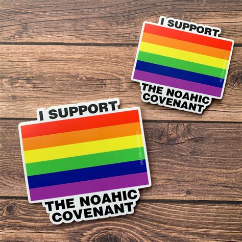 Noahic Covenant Rainbow Sticker • The Majestys Men