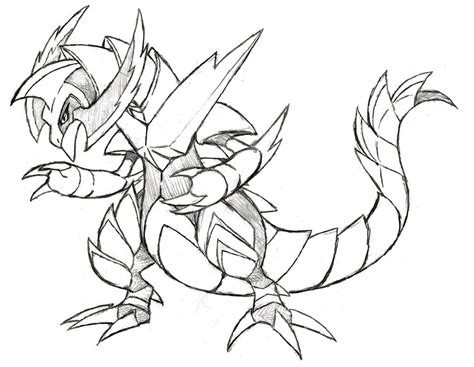 Project Fakemon: Mega Haxorus by XXD17 | Pokemon coloring pages ...