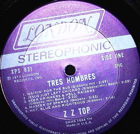 ZZ Top - Tres Hombres (1973, Gatefold, Vinyl) | Discogs