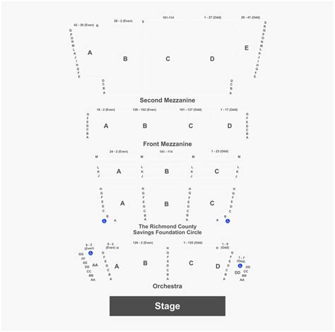 Seating Chart St George Theater Staten Island, HD Png Download - kindpng