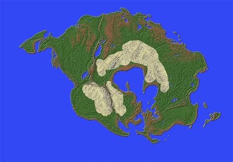 Pangaea Proxima 200 MYAf Minecraft Map