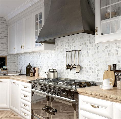 Range Hood Backsplash Designs / Tile Backsplash Stops At Kitchen Hood ...