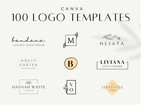 Logo Template Canva Logo Templates Bundles Logo Template | Etsy