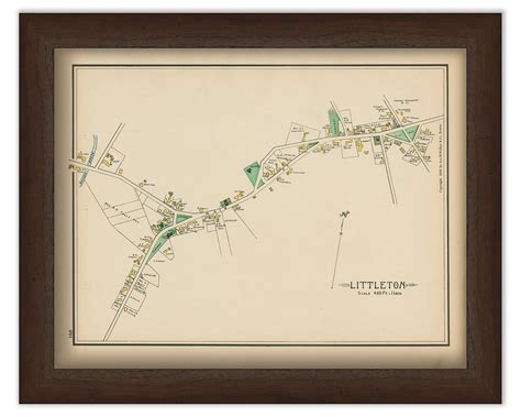 LITTLETON, Massachusetts 1889 Map - Replica or Genuine ORIGINAL