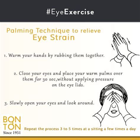 #EyeExercises Practice these simple yoga eye exercises like palming, blinking and reduce eye ...