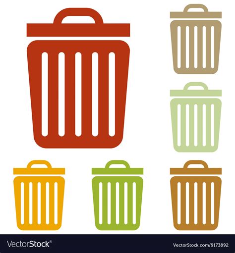 Trash sign Royalty Free Vector Image - VectorStock