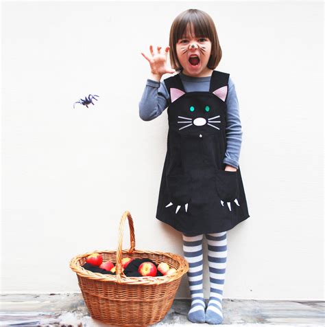 Follow my passion: Cat Dress girl baby dress costume. Halloween black pink