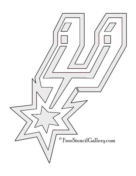 NBA San Antonio Spurs Logo Stencil | Free Stencil Gallery