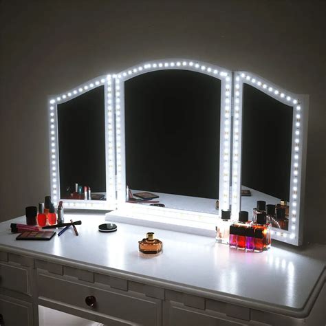 LED Vanity Mirror Light Kit Dimmable Hollywood Style 4M/13ft LED Makeup Lights Strip for Vanity ...