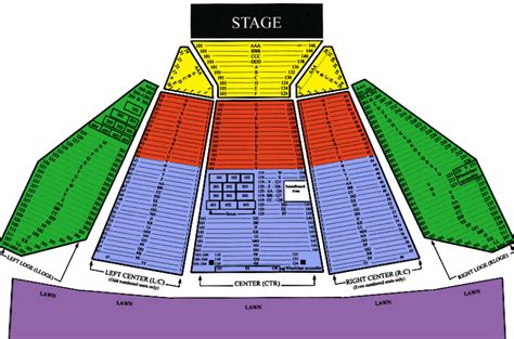 merriweather post pavilion seating chart