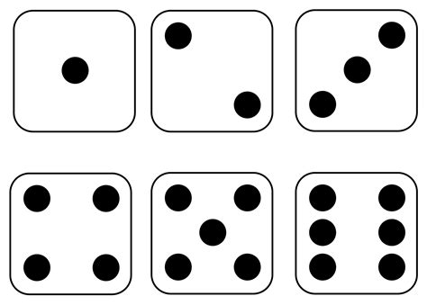 Free Printable Dice Faces - Printable Templates