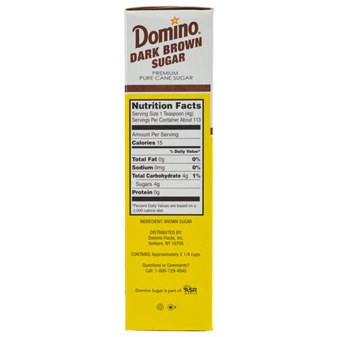 Domino Dark Brown Sugar 1 lb. Box