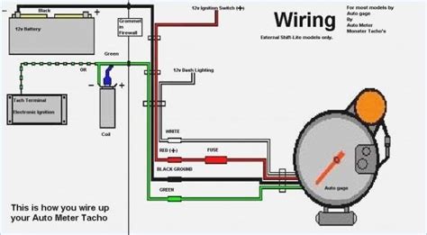 Tachometer Wiring Diagrams | Car gauges, Wiring diagram, Electrical diagram