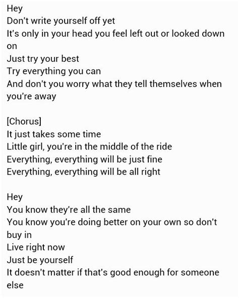 The Middle ~ Jimmy Eat World...this song is currently my anthem of the ...