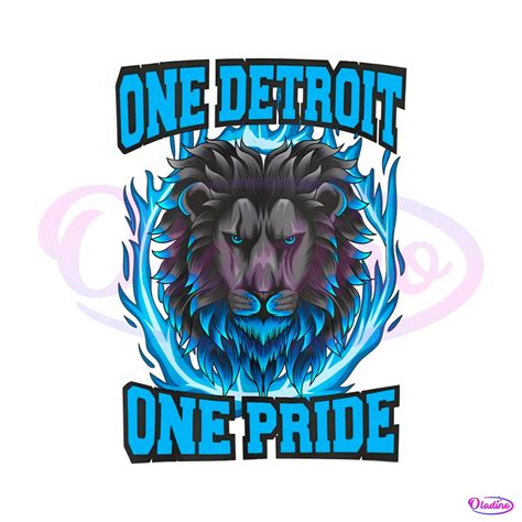 One Detroit One Pride Detroit Lions PNG