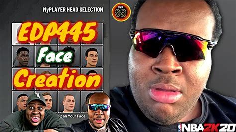 Best EDP445 face creation in NBA 2K20! - YouTube