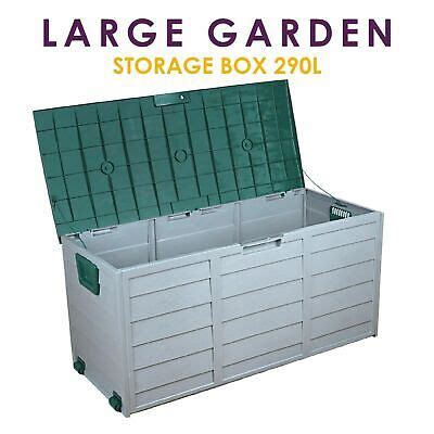 Outdoor Garden Storage Chest Cushion Box Waterproof 290L Waterproof ...