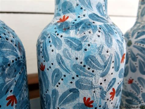 How to not decoupage plastic bottles with Napkins - The Boondocks Blog