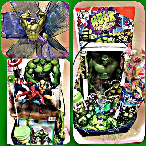 Incredible Hulk Easter Basket | The incredibles, Gift baskets ...