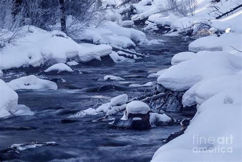 Beautiful Creek In Winter In Stanley Idaho Photograph by Vishwanath Bhat