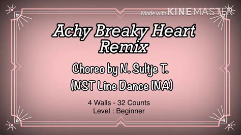 ACHY BREAKY HEART - LINE DANCE BEGINNER LEVEL by SUSAN - YouTube