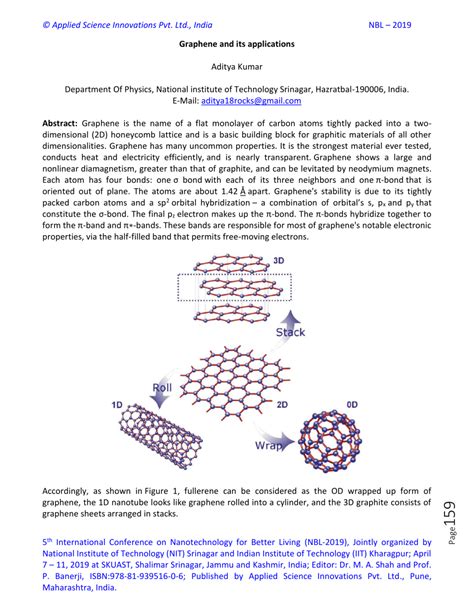 (PDF) Graphene and its applications