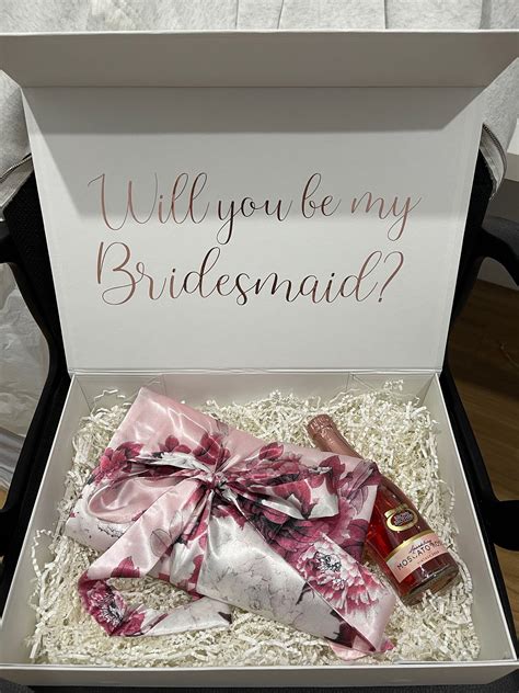 Personalised bridal LARGE party proposal gift boxes rose gold | Etsy