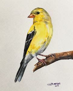 Yellow Bird Painting at PaintingValley.com | Explore collection of Yellow Bird Painting