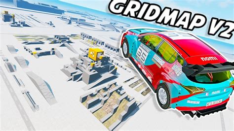 The NEW Best CRASH TESTING Map! BeamNG UPDATED Gridmap Testing ...