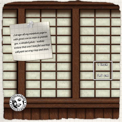 Miniature SHOJI SCREEN WALLPAPERS Printable Japanese Paper - Etsy