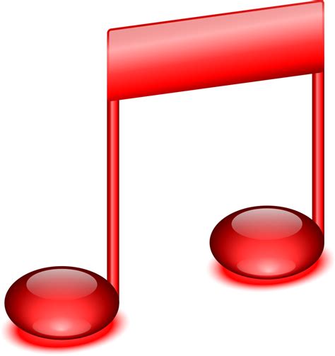 red music notes clipart - Clip Art Library