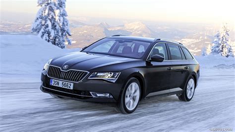 2016 Skoda Superb Combi 4x4 in Snow - Front | HD Wallpaper #64 | 1920x1080