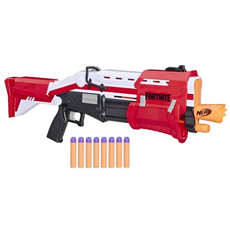 Buy Nerf Fortnite TS Blaster - Pump Action Dart Blaster, 8 Official Mega Fortnite Darts, Dart ...