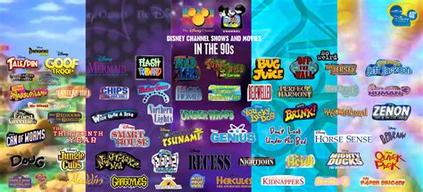 Disney Channel Shows and Movies in the 90s by MarkPipi on DeviantArt