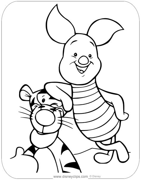 Eeyore Coloring Pages Tigger