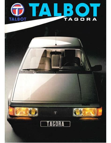 1982 TALBOT TAGORA BROCHURE DUTCH