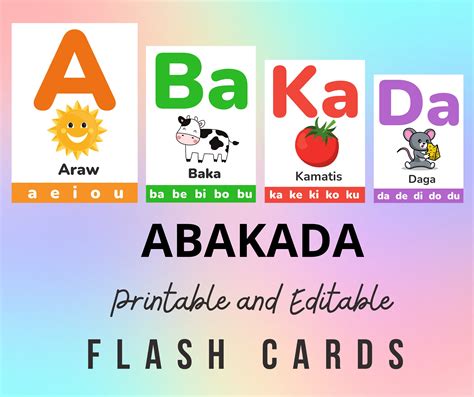 ABAKADA Filipino Learning Materials, Filipino ABC, Preschool ...