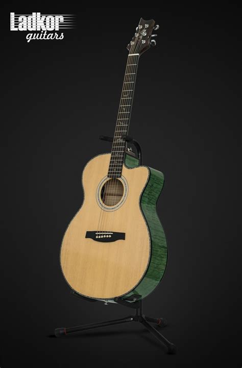 2019 PRS SE A55E Natural Abaco Green Angelus Cutaway Acoustic Electric Guitar NEW