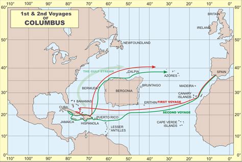 Maps: Christopher Columbus Map Voyage