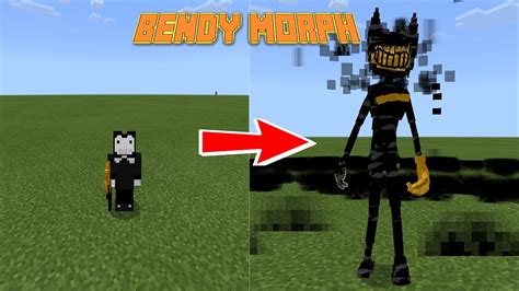 Play as bendy in Minecraft PE | BATIM mod - YouTube