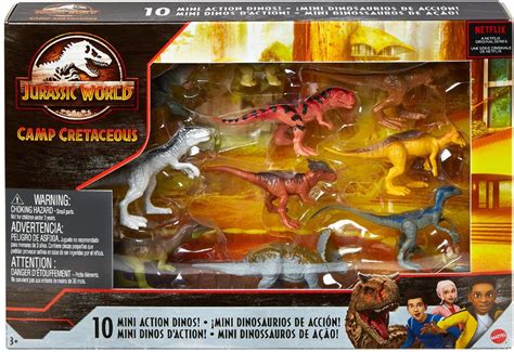 Jurassic World Camp Cretaceous Action Dinos Mini Figure 10-Pack Mattel Toys - ToyWiz