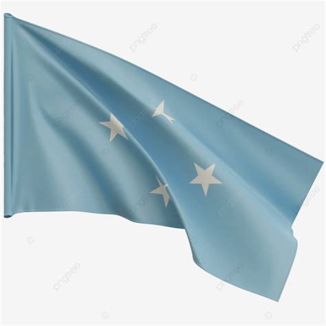 Micronesia Flag Waving, Micronesia Flag With Pole, Micronesia Flag Waving Transparent ...