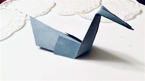 ORIGAMI SWAN. PAPER SWAN. SWAN MAKING. EASY ORIGAMI FOR KIDS. SIMPLE ...