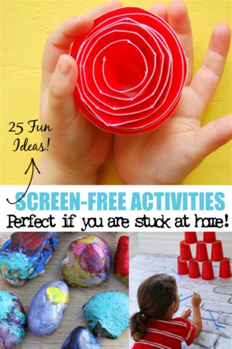 25 Screen Free Activities And At Home Projects For Kids Blog