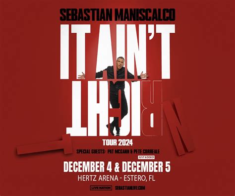 Sebastian Maniscalco: It Ain’t Right Tour | Hertz Arena